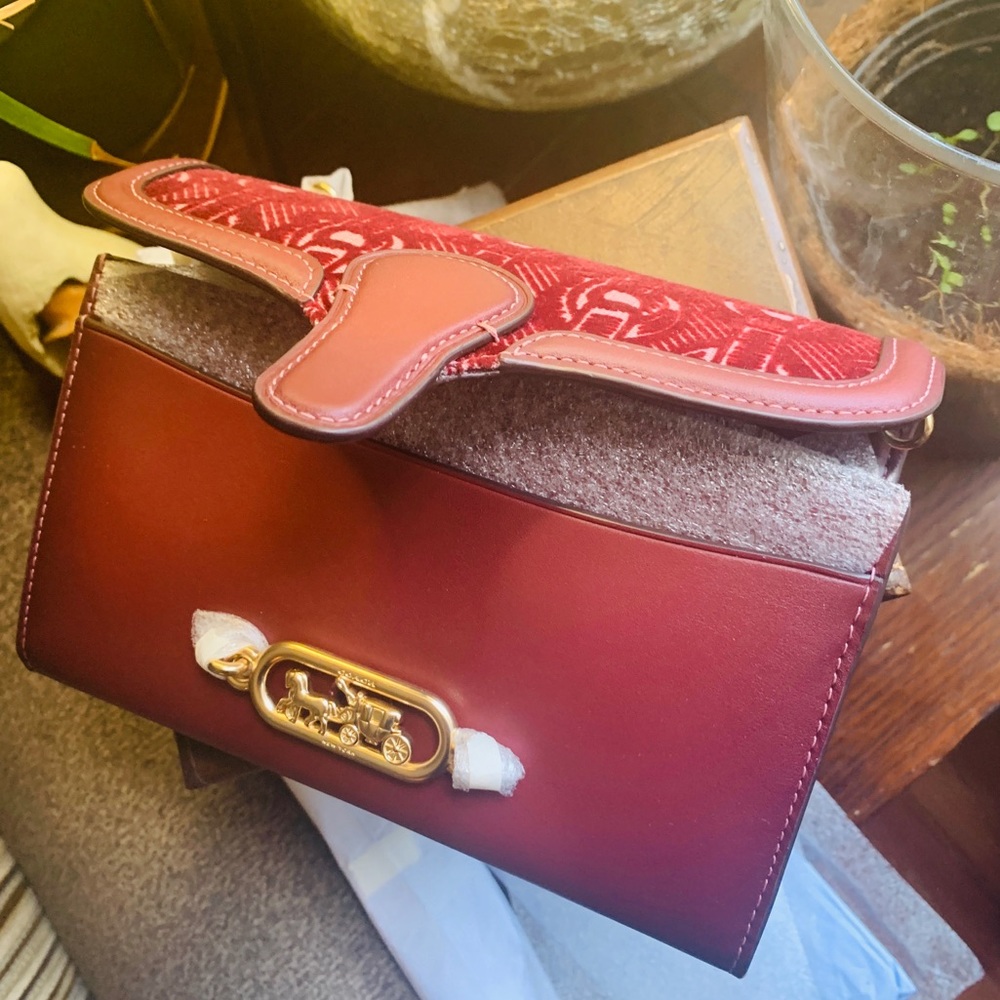 SOLD/Authentic Coach leather/velvet L.Edition - Picture 8 of 8